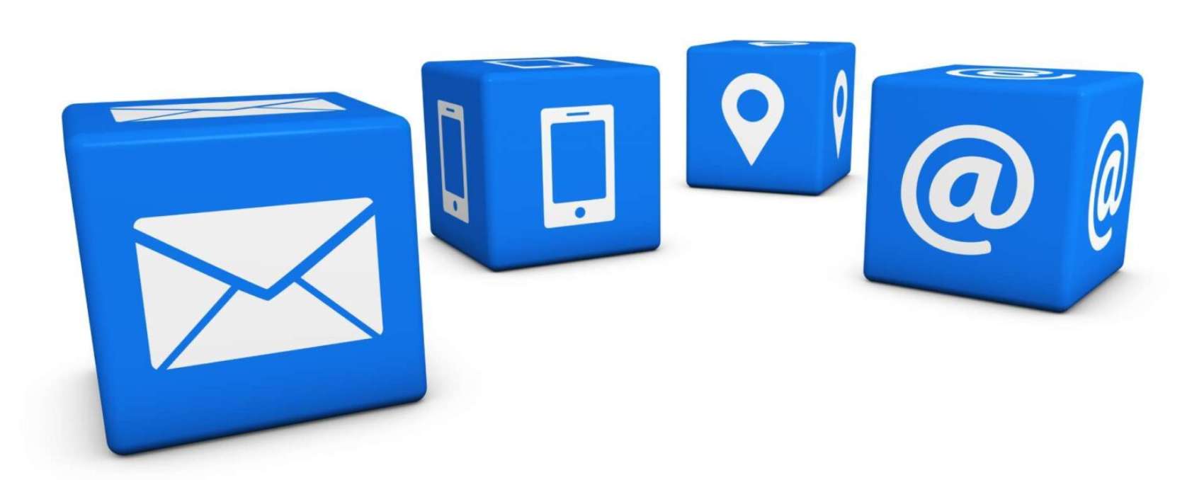 Contact Us Web Icon Cubes